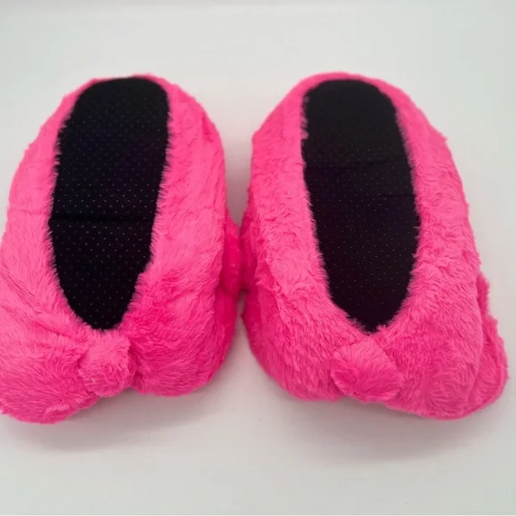 Women’s Teddy Bear Slippers  - Pink- Slippers Size 5.5-9.5 - Picture 2 of 3